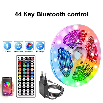 RGB LED Streifen 24V Bluetooth App Musik Fernbedienung Lichtband 5-30 Meter