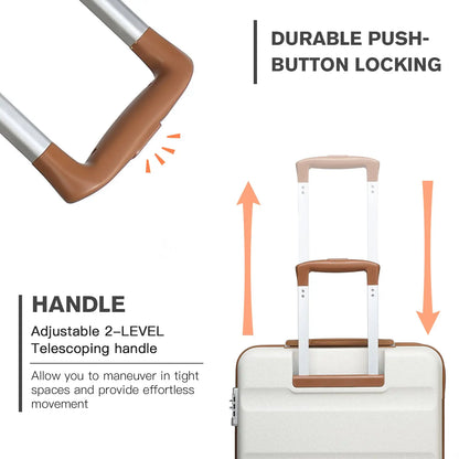 1A Reisekoffer Hartschalenkoffer Trolley ABS Material & TSA- Schloss