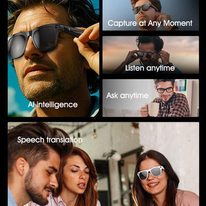 Smart AI-Sonnenbrille mit Kamera & Bluetooth