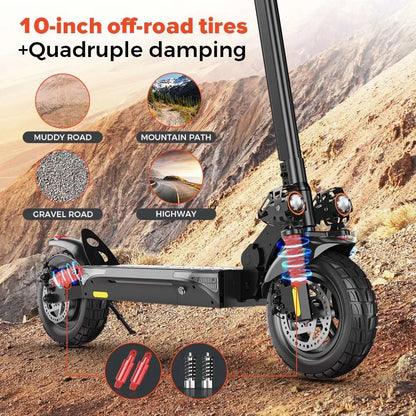 iScooter Luxus Elektroroller e- Scooter, 45 km/h, 40km Reichweite und 36-monatiger Gewährleistung