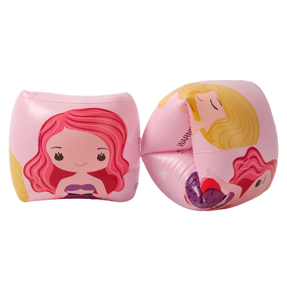 2 Stück Arm Float Erwachsene Kinder schwimmen aufblasbare Arm ringe aufblasbare Schwimmbad Boje Armbänder Doppel airbag Schwimm zubehör