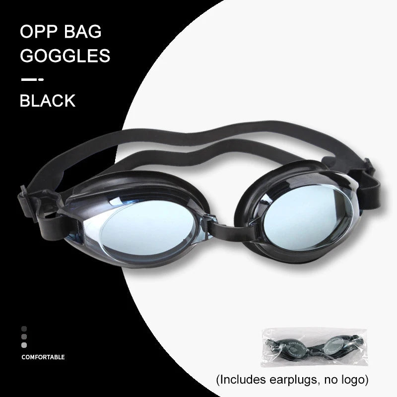 Verstellbare professionelle Schwimmbrille, UV-Schutz, Silikonbrille, Antibeschlag-Schwimmbrille, weich, wasserdicht, bequem
