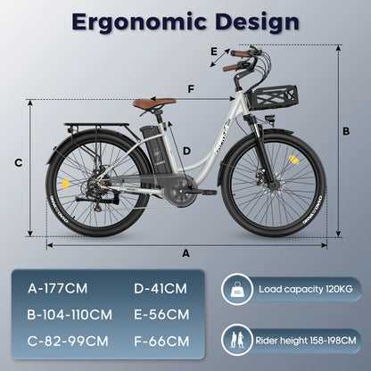 26-Zoll E-Bike Langlebig, kraftvoll & komfortabel unterwegs mit 36-monatiger Gewährleistung