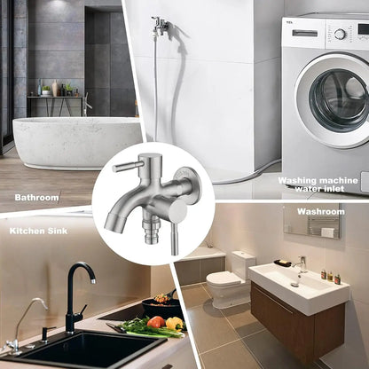 Wasserhahn Edelstahl 304 G1/2 – Mischbatterie für Küche Bad Waschbecken Spüle Einhebel Armatur