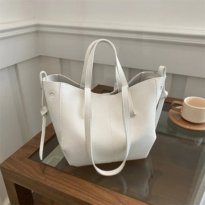 Damen Handtasche PU-Leder Shopper Tragetasche Schultertasche Große Hobo Bag Freizeit Business