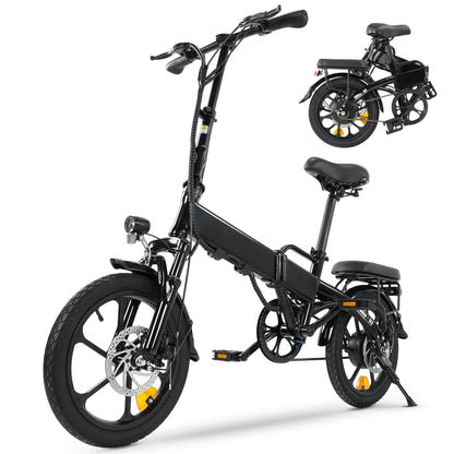 Faltbares E-Bike 16" – 250W Motor | 36V 17,5Ah Akku | City Pedelec bis 25 km/h | 60 km Reichweite