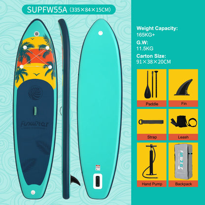 SUP Board Aufblasbar 320–385cm Stand Up Paddle Board bis 180kg
