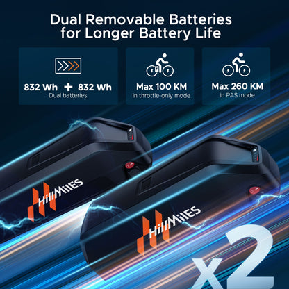 20-Zoll Fat Tire E-Bike | 250W Motor - bis zu 260 km Reichweite | 20"x4.0" Reifen | Hydraulikbremsen | Vollfederung