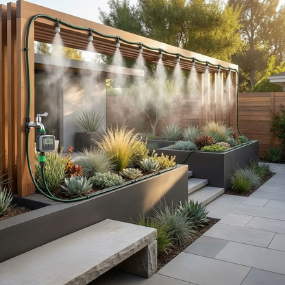 10Meter Tropfbewässerung Set Garten Bewässerungssystem 10 Düsen Automatisch