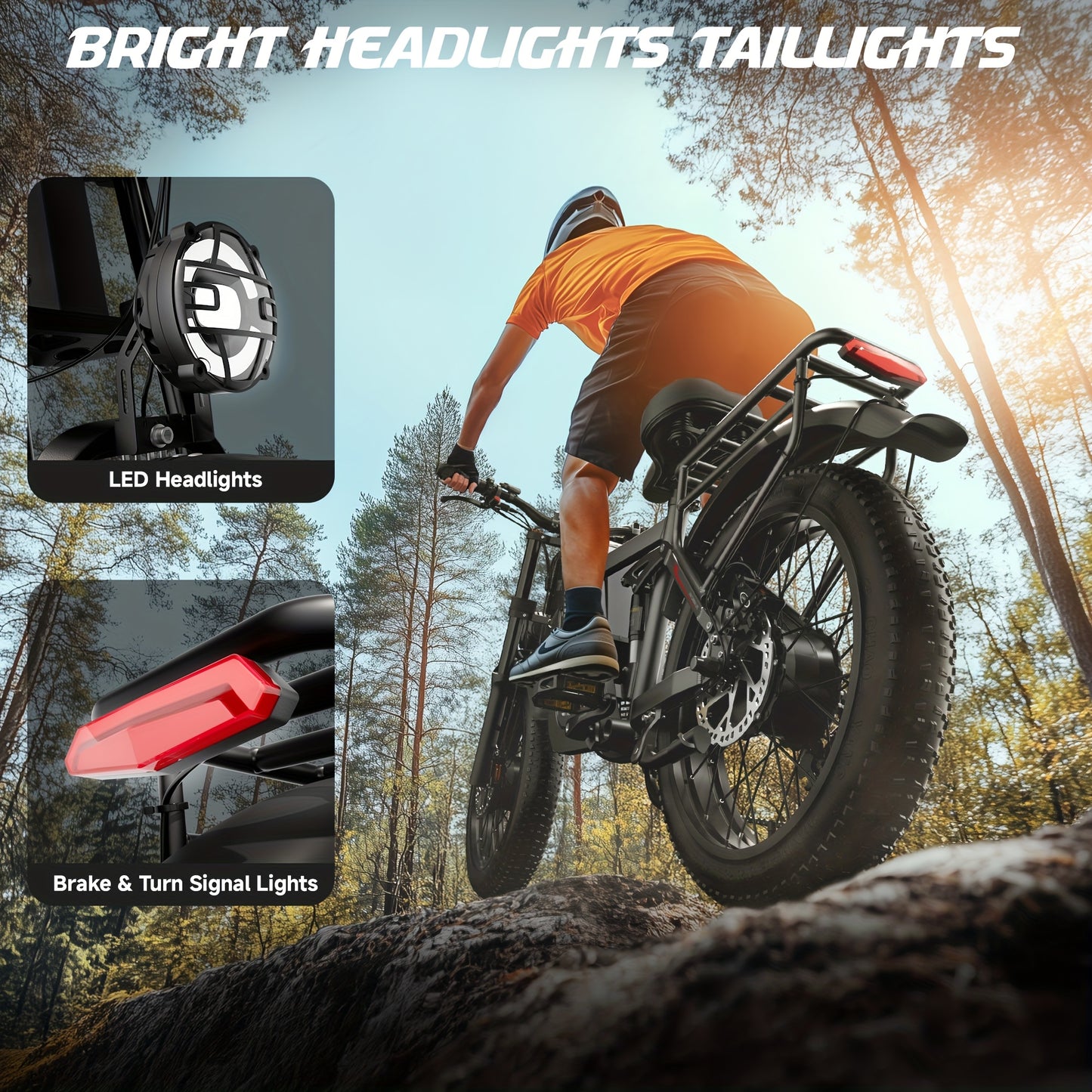 Enduro E-Mountainbike 2000W Power für Erwachsene 52V 24AH 20-Zoll mit 36-monatiger Gewährleistung
