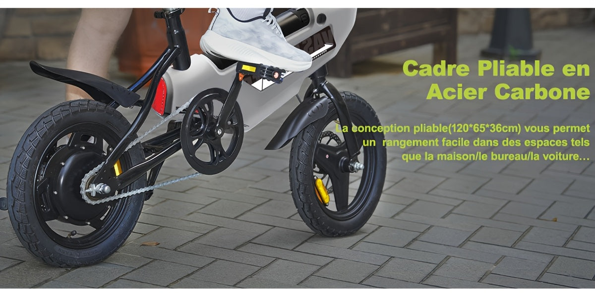 14-Zoll Faltbares Mini-E-Bike Faltbares Elektrofahrrad– Kompakt. Leicht. Leistungsstark