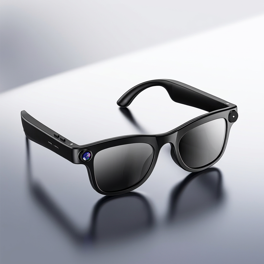 Lenovo Premium KI Smart Glasses – Intelligente Bluetooth-Brille mit Full-HD-Kamera, KI-Übersetzer & Sprachassistent