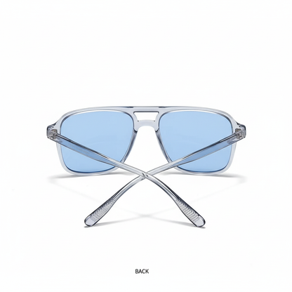 Sonnenbrille Rückansicht gekreuzt